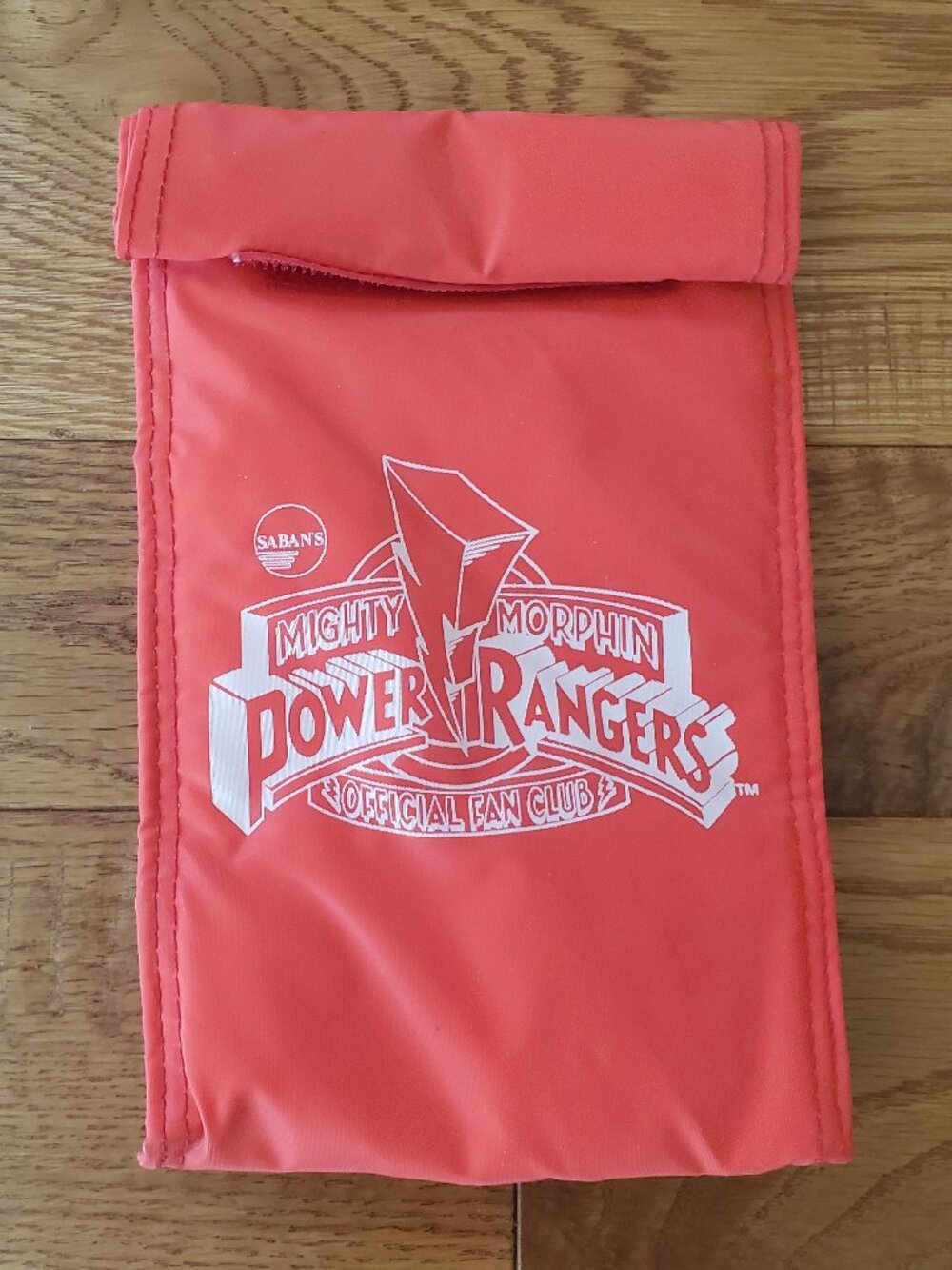 Vintage Mighty Morphin Power Rangers official fan club Power Lunch Insulated Bag